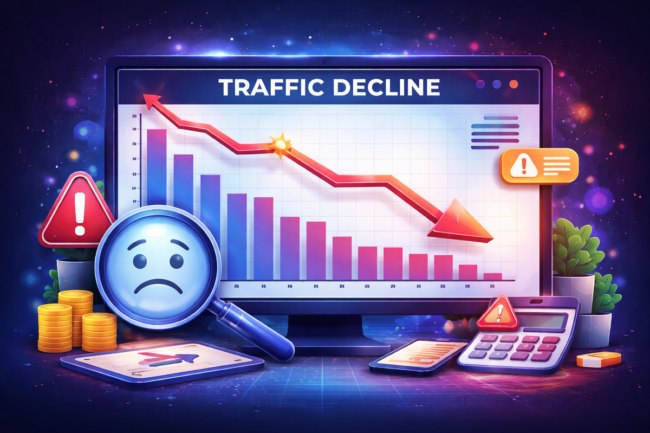 traffic decline